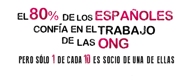 El 80% de los españoles confía en el trabajo de las ONG - Pero solo 1 de cada 10 es socio de una de ellas